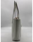 Michael Kors White Leather Tote Bag