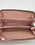 Coach Pale Pink Leather Gathered Vintage Wallet