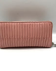 Coach Pale Pink Leather Gathered Vintage Wallet
