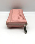 Coach Pale Pink Leather Gathered Vintage Wallet
