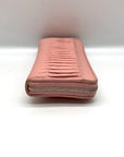 Coach Pale Pink Leather Gathered Vintage Wallet