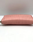 Coach Pale Pink Leather Gathered Vintage Wallet