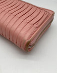 Coach Pale Pink Leather Gathered Vintage Wallet