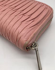 Coach Pale Pink Leather Gathered Vintage Wallet