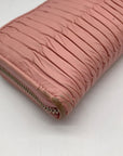 Coach Pale Pink Leather Gathered Vintage Wallet