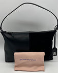 Stuart Weitzman Black Leather Shoulder Bag