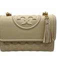 Tory Burch Beige Leather Shoulder Bag