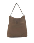 Tory Burch Brown Pebbled Leather Hobo Bag