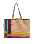 Tory Burch Colorful Striped Perry Tote Bag