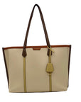 Tory Burch Tan Leather Perry Triple-Compartment Tote