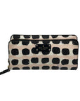 Kate Spade Light Pink And Black Leather Grove Street Wristlet