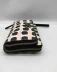 Kate Spade Light Pink And Black Leather Grove Street Wristlet
