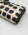 Kate Spade Light Pink And Black Leather Grove Street Wristlet