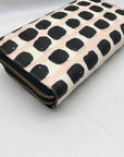 Kate Spade Light Pink And Black Leather Grove Street Wristlet