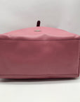 Coach Pink Glittery Polished Pebbled Leather Market Tote Bag And Wallet 12077