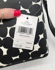 Kate Spade Black/White Leather Millie Grove Street Splodge Dot Crossbody