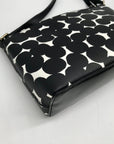 Kate Spade Black/White Leather Millie Grove Street Splodge Dot Crossbody