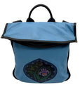 Turtle Ridge Blue Leather Crossbody Bag
