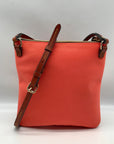 Dooney & Bourke Orange Nylon Double Zip Crossbody