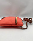 Dooney & Bourke Orange Nylon Double Zip Crossbody