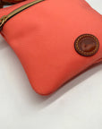 Dooney & Bourke Orange Nylon Double Zip Crossbody