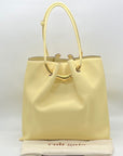 Cult Gaia Yellow Leather Asa Tote
