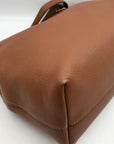 Tory Burch Brown Pebbled Leather Kira Tote Bag