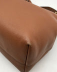 Tory Burch Brown Pebbled Leather Kira Tote Bag