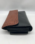Bellerose Black & Brown Faux Leather Wallet Crossbody