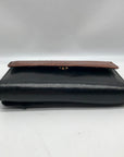 Bellerose Black & Brown Faux Leather Wallet Crossbody