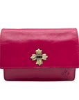 Patricia Nash Pink Leather Crossbody Bag