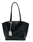 Kate Spade Black Crossgrain Leather Suite Work Tote Bag