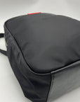 Paul Frank Black Nylon Backpack W/ Monkey Charm and Three Pins