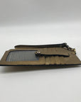 Patricia Nash Metallic Gold Leather Wristlet Wallet