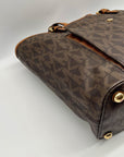 Michael Kors Jet Set Brown Logo-Print Coated Canvas Tote