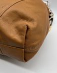 Michael Kors Brown Pebbled Leather Slouchy Shoulder Bag