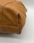 Michael Kors Brown Pebbled Leather Slouchy Shoulder Bag