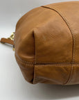 Michael Kors Brown Pebbled Leather Slouchy Shoulder Bag
