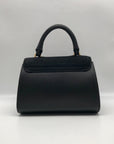 See by Chloé Joan Ladylike Black Leather & Suede Top Handle Satchel