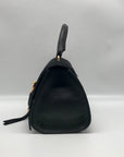 See by Chloé Joan Ladylike Black Leather & Suede Top Handle Satchel