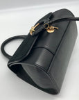 See by Chloé Joan Ladylike Black Leather & Suede Top Handle Satchel