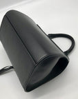 See by Chloé Joan Ladylike Black Leather & Suede Top Handle Satchel
