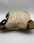 Loewe Tan Canvas Fabric Shoulder Bag