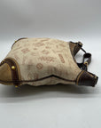Loewe Tan Canvas Fabric Shoulder Bag