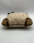 Loewe Tan Canvas Fabric Shoulder Bag