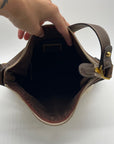 Loewe Tan Canvas Fabric Shoulder Bag