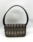 Stuad Tommy Brown Beaded Shoulder Bag