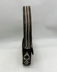 Stuad Tommy Brown Beaded Shoulder Bag