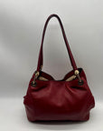 Michael Kors Red Leather Shoulder Bag