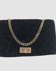 I.N.C. International Concepts Black Velvet Ajae Quilted Convertible Crossbody - NWT